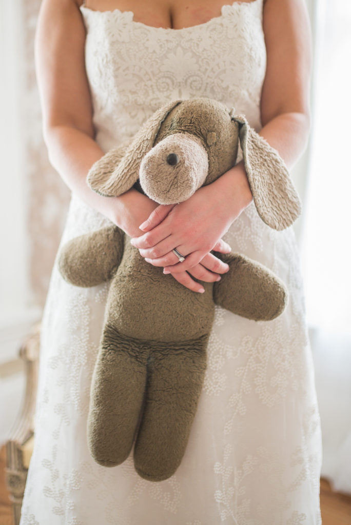 illges house wedding, family heirloom teddy bear