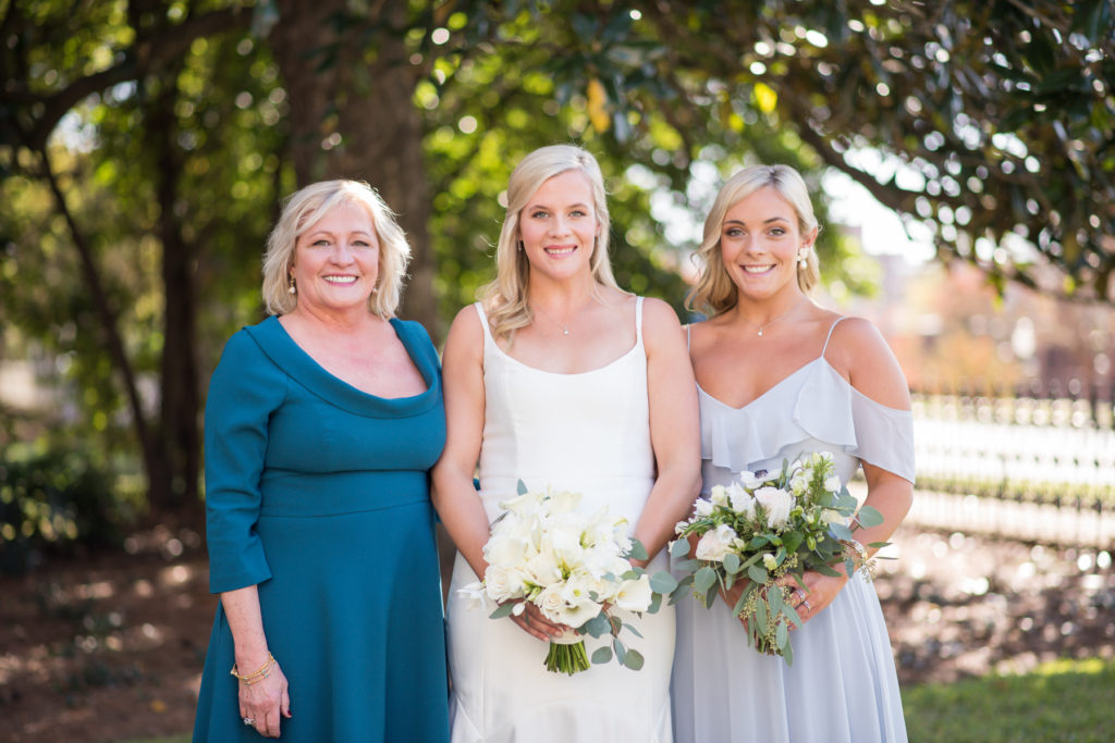 bride and bridesmaids at illges house wedding in columbus, ga by eliza morrill photography