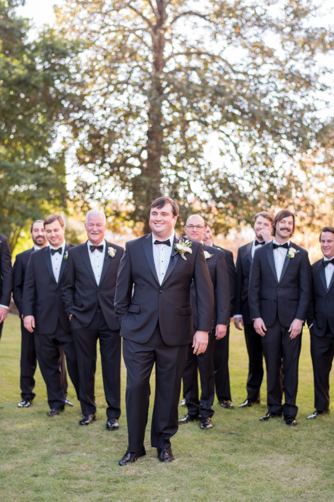 groom and groomsmen at illges house wedding in columbus, ga by eliza morrill photography