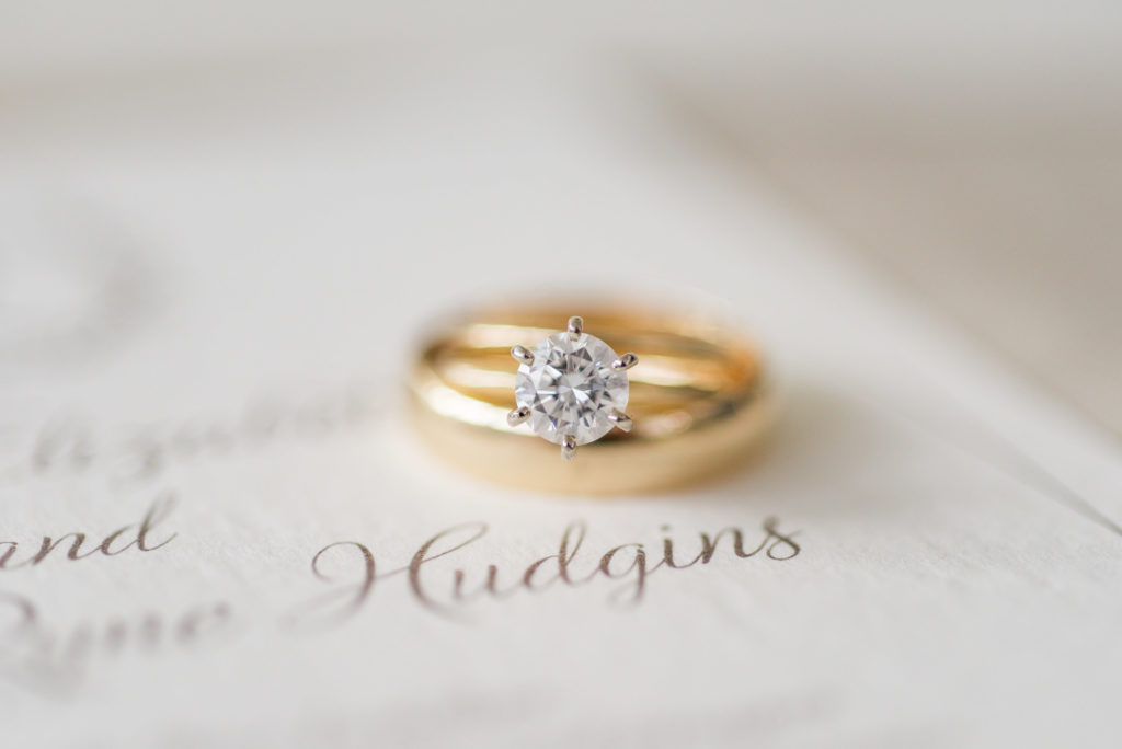 Illges House Wedding
Round engagement diamond ring with plain gold band