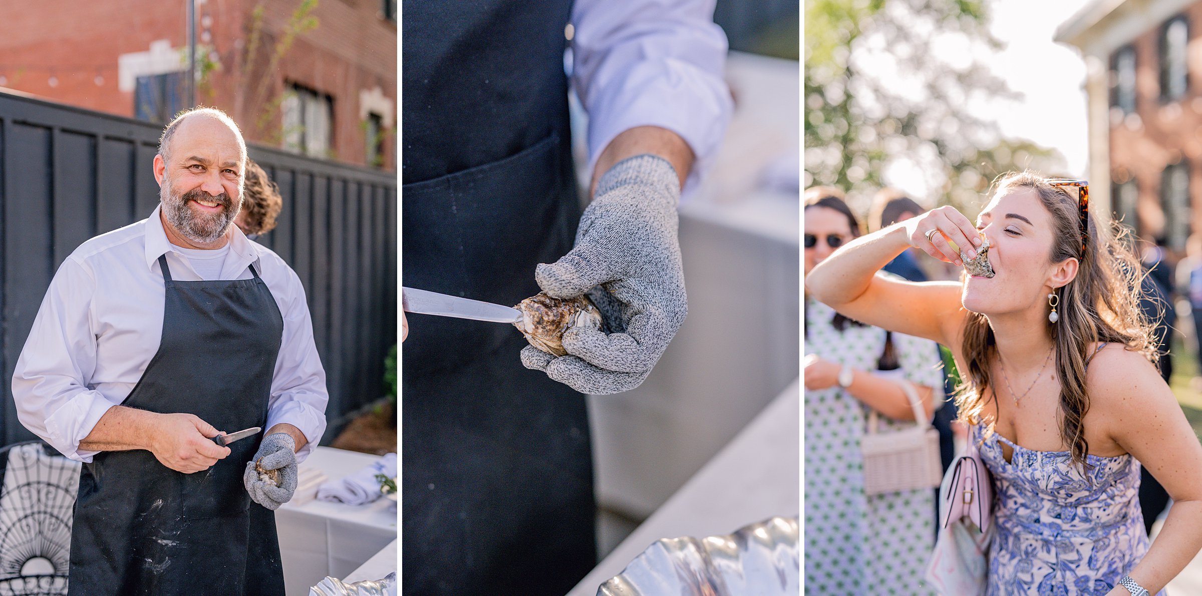 Colorful Spring Soiree at the Illges House in Columbus, Ga wedding oyster bar